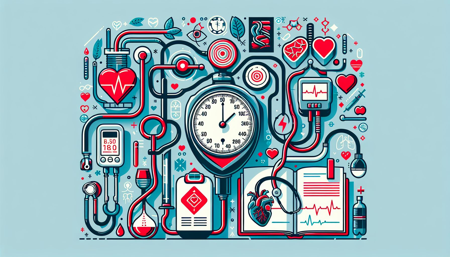 Imagem ilustrativa de um medidor de pressão arterial